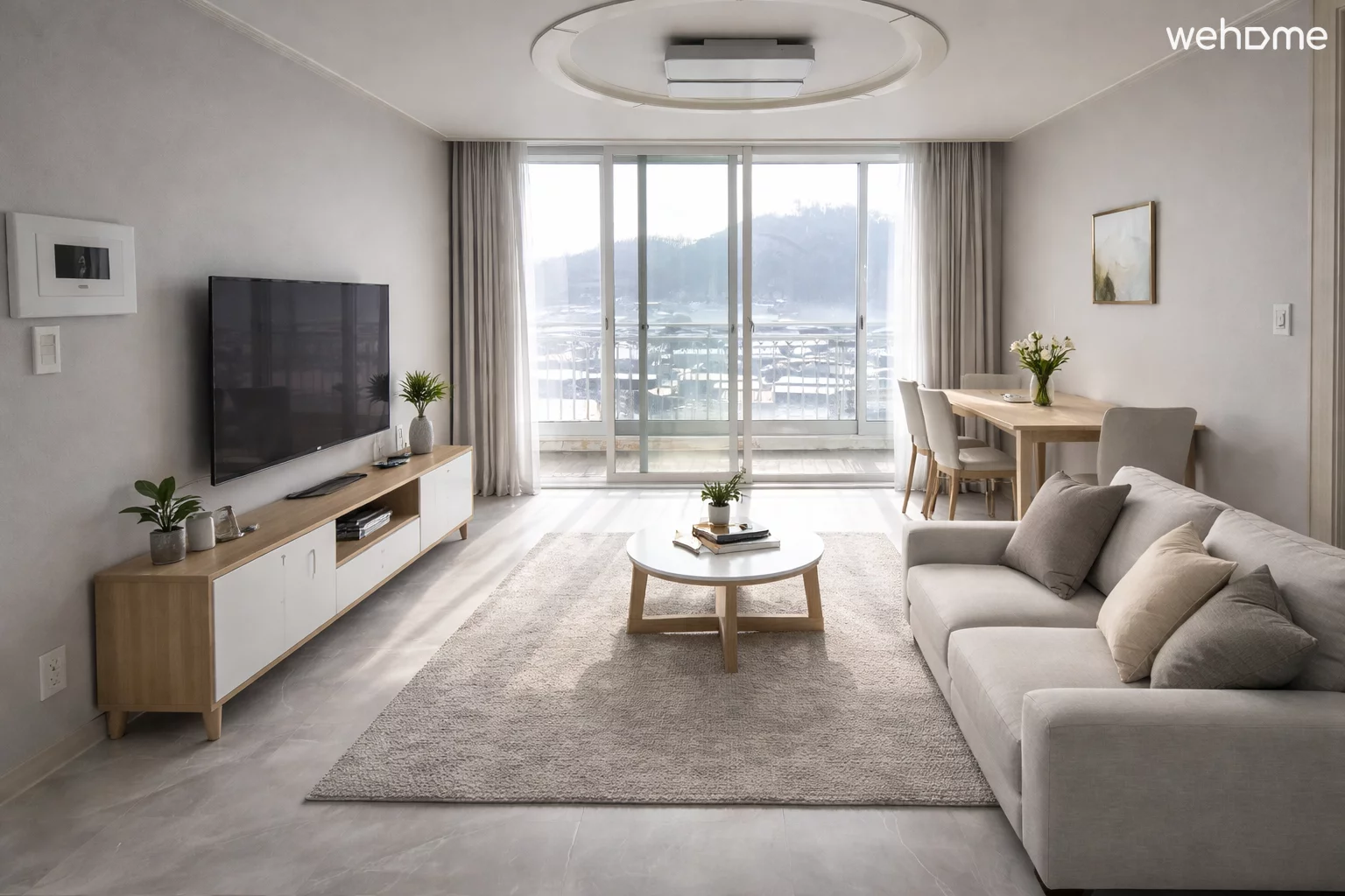 3 rooms and 2 bath apartment