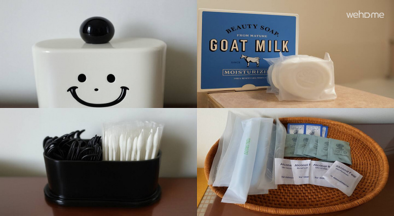 작은 디테일까지 놓치지 않은 센스 있는 어메니티 구성으로 편안함을 더했습니다.