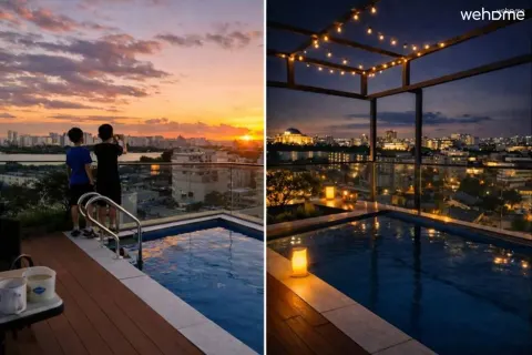 Rooftop Pool Stay