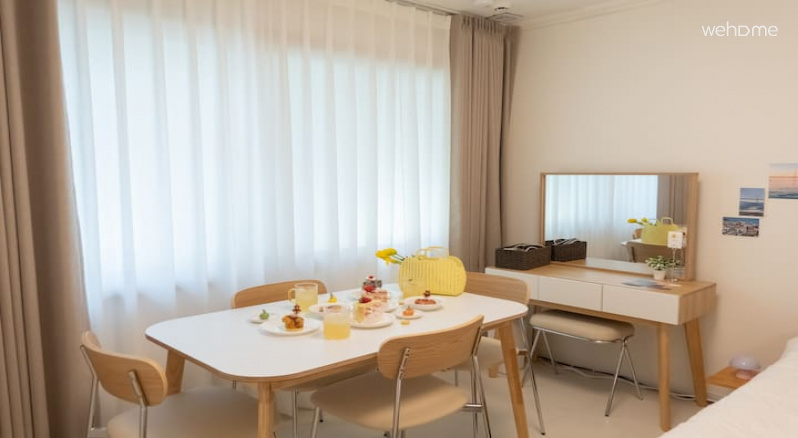 Busan Gwangalli / 5 min from Gwangalli Station / Hotel bedding / For parents, friends, family trips / Emotional accommodation / 1st floor, South-facing / Quiet residential area
