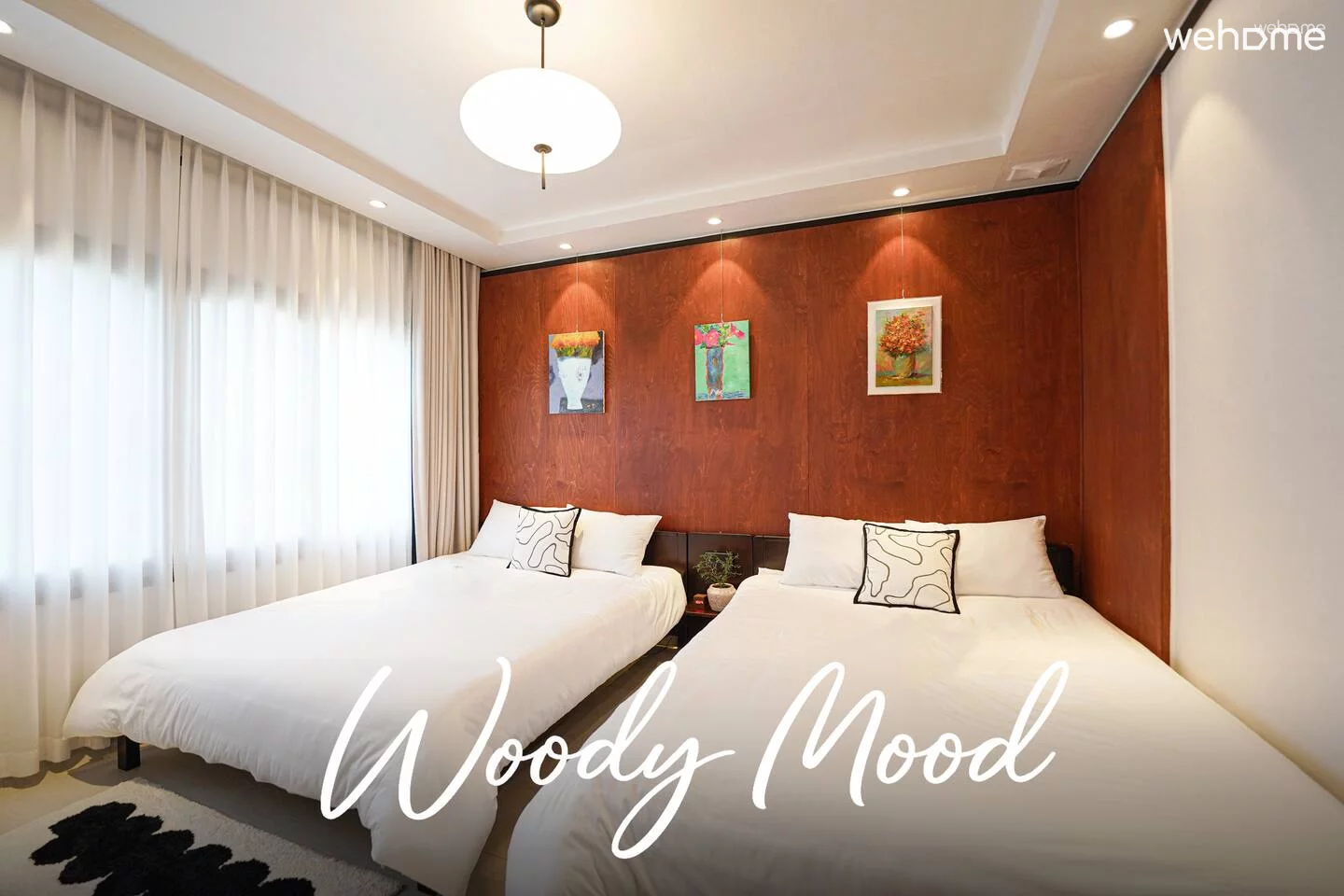 [신규오픈특가] 6명 | 짐보관 | 광안해변5분 | 침실2 침대3 | Woody-Mood
