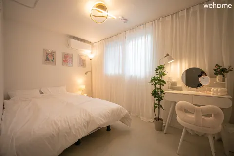 All new house/6인까지 추가비X,청소비X/짐보관OK/신촌,홍대입구 도보8분이내